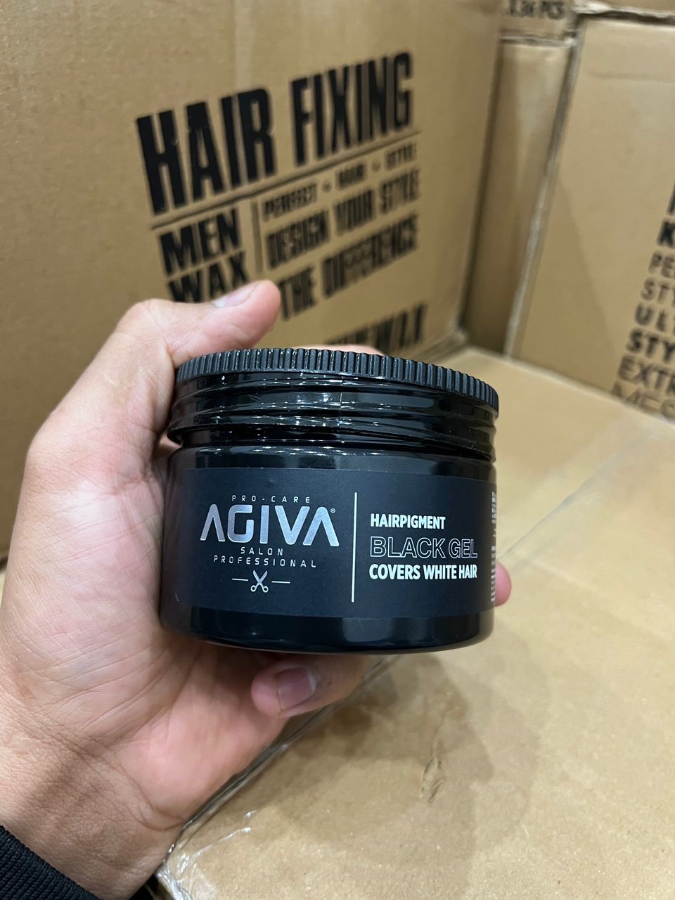 ژل واکس مشکی آگیوا مدل بلک ژل 250 میل