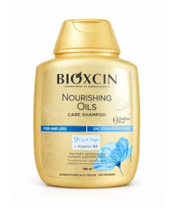 شامپو تقویت کننده و ترمیم کننده مو بیوکسین مدل Nourishing Oils Care مناسب برای انواع مو حجم